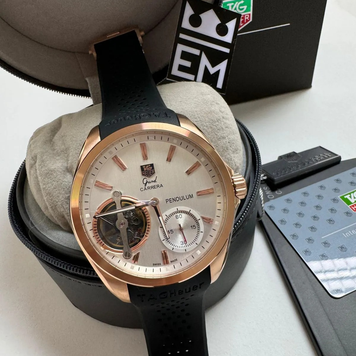 TAG Heuer Carrera Pendulum Roségold Automatik