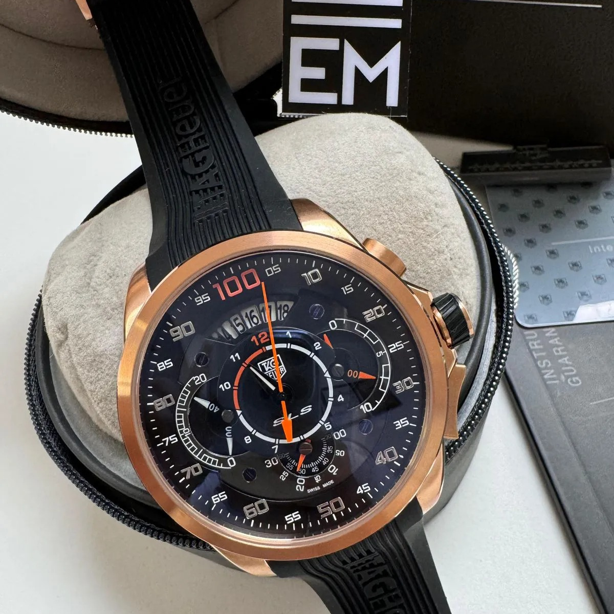 TAG Heuer Grand Carrera Mikrotimer – Roségold Schwarz