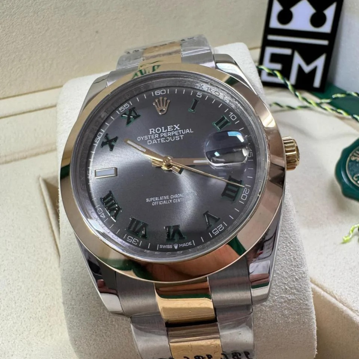 Rolex Datejust 41 – Graues Römisches Zifferblatt – Bicolor