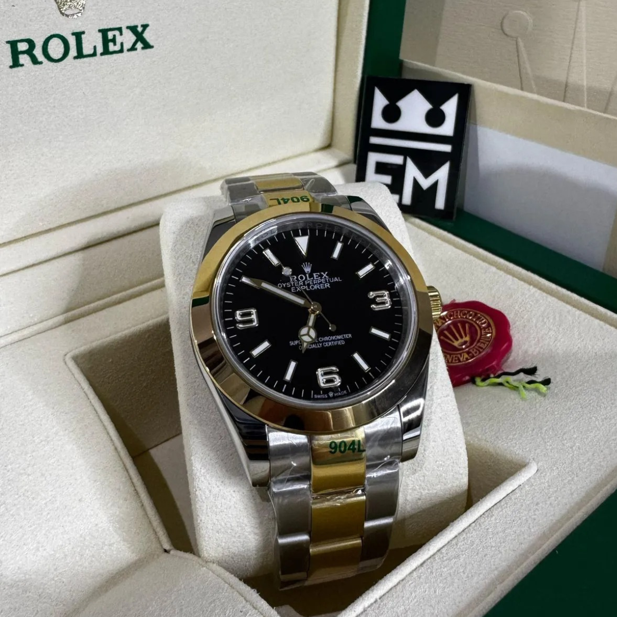 Rolex Explorer – Schwarzes Zifferblatt – Rolesor