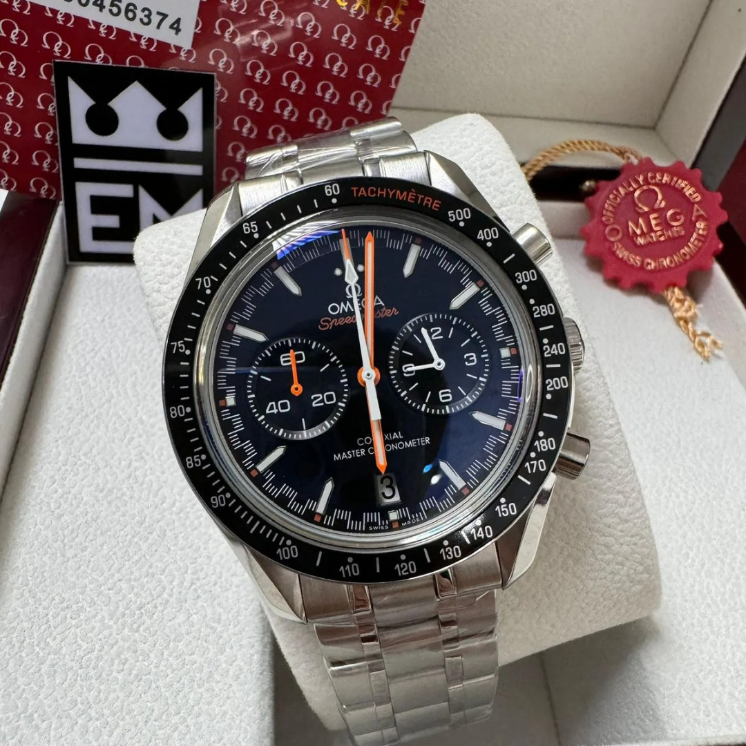 Omega Speedmaster „Co-Axial Master Chronometer“ – Schwarzes Zifferblatt | Edelstahlarmband