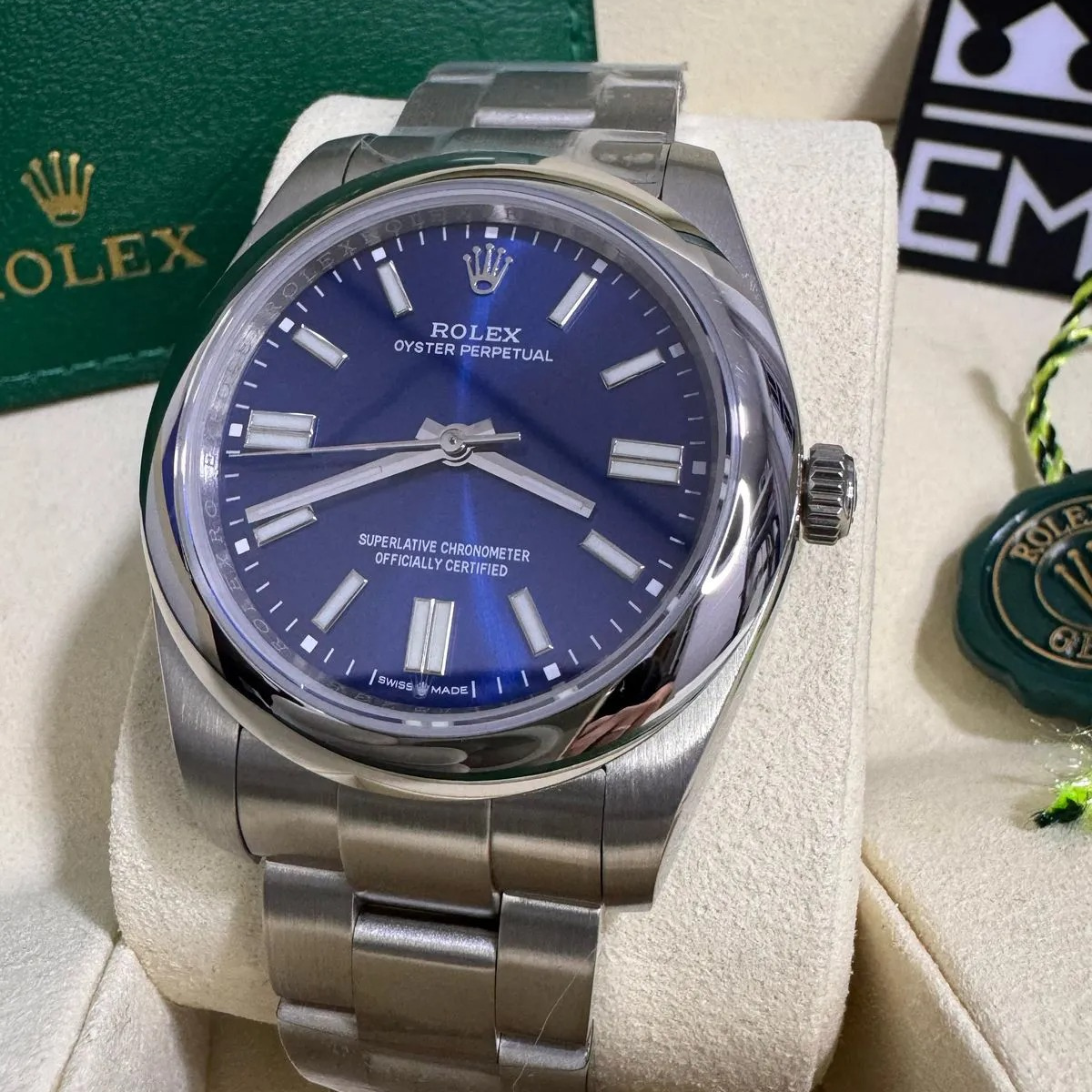Rolex Oyster Perpetual 36 – Blaues Zifferblatt