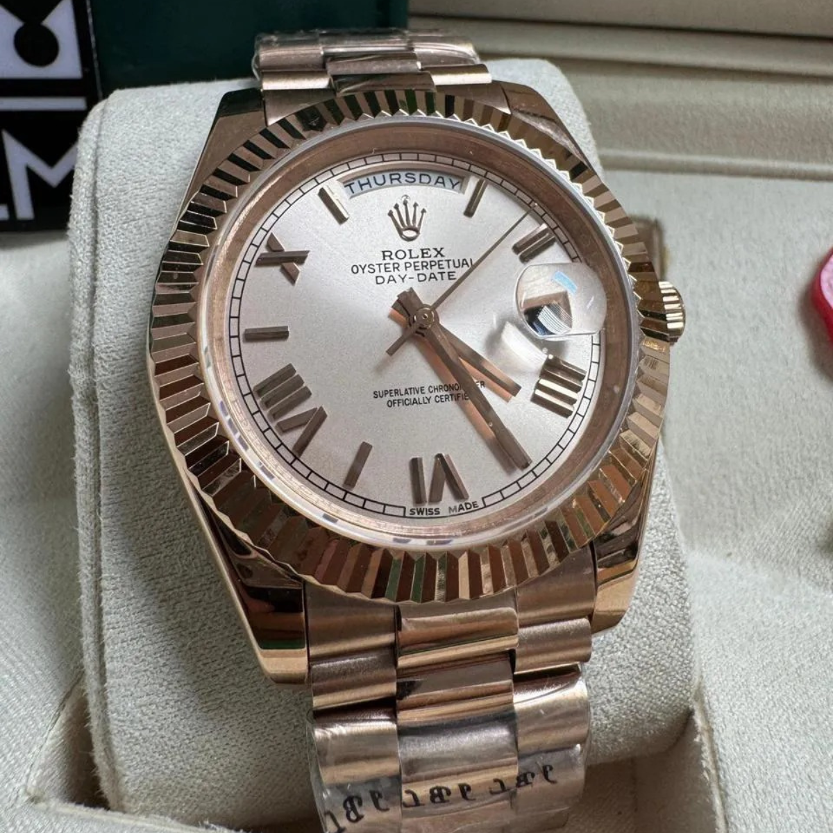 Rolex Day-Date 40 – Champagnerfarbenes Zifferblatt