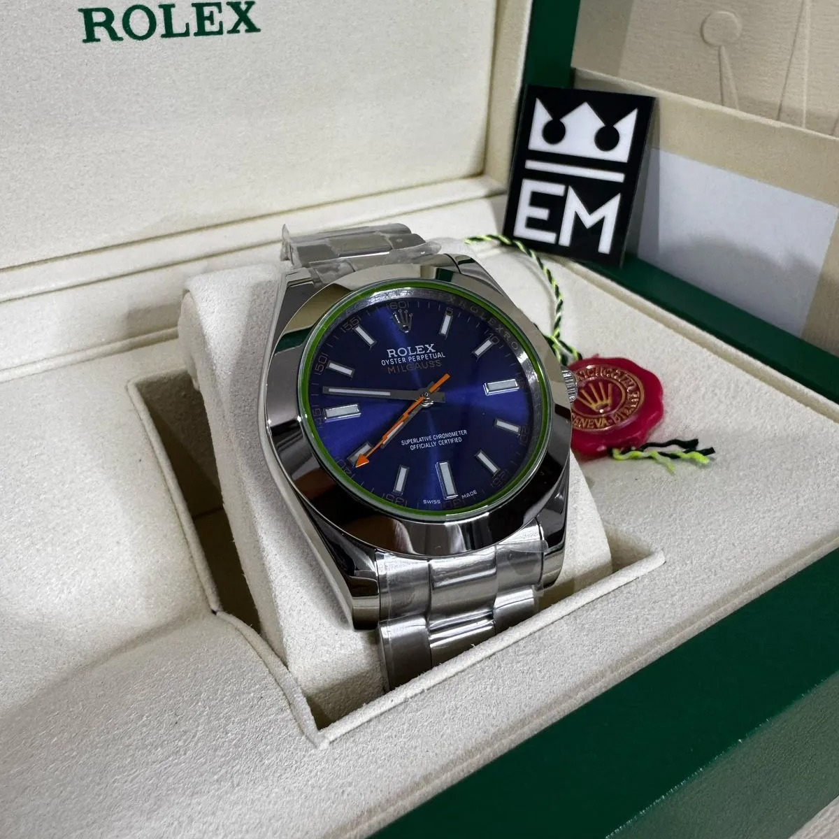 Rolex Milgauss – Blaues Zifferblatt
