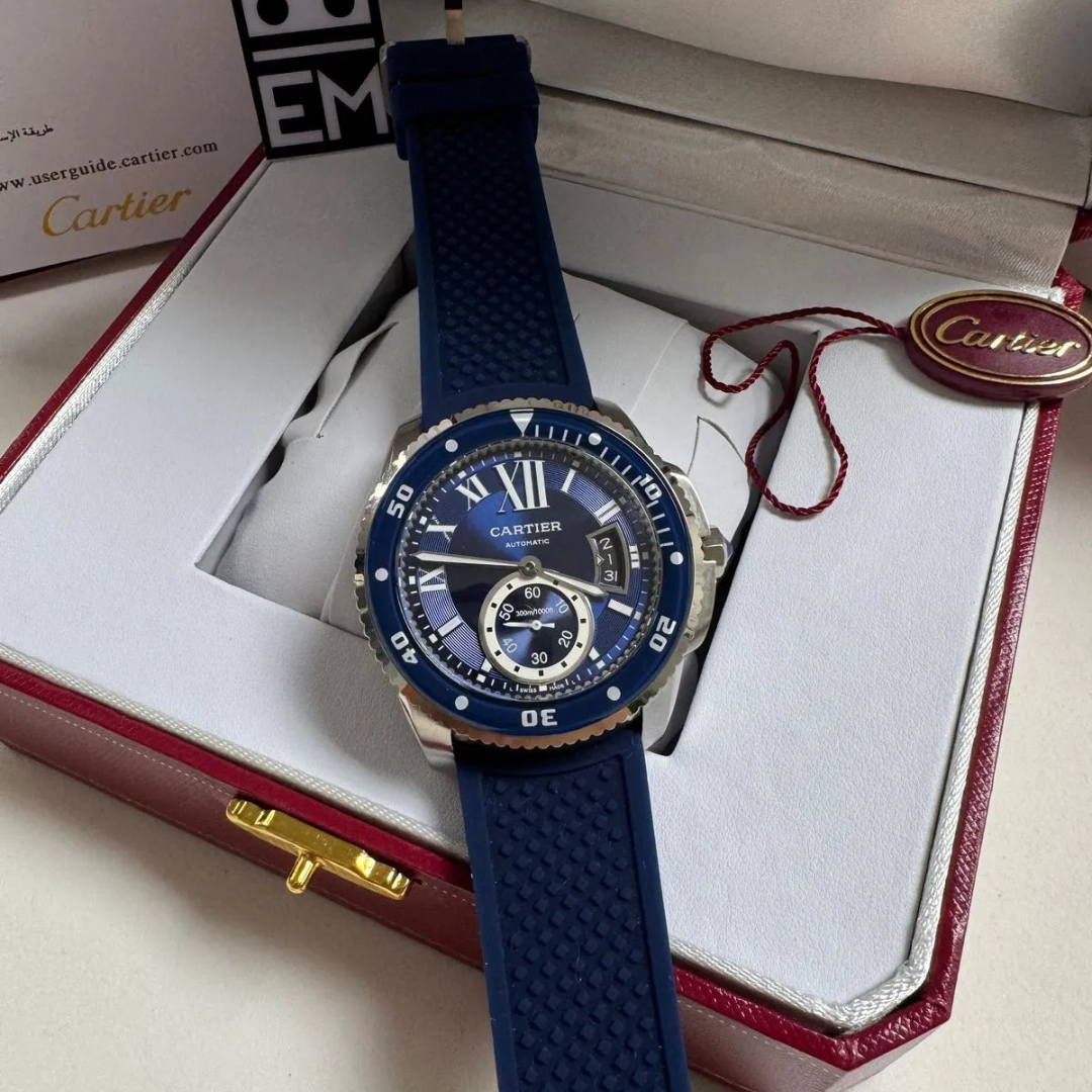 Cartier Ronde Bleu Diver Blau