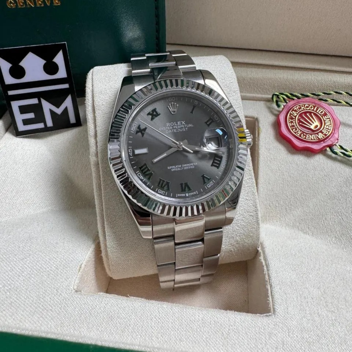 Rolex Datejust – Graues Zifferblatt mit Römischen Indizes