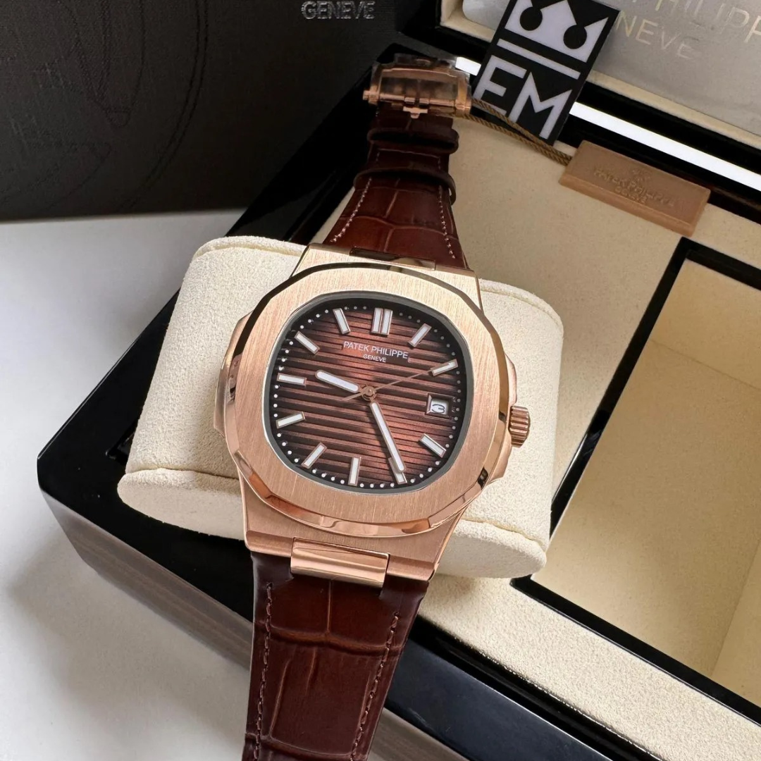 Patek Philippe Nautilus Roségold Braun Automatik