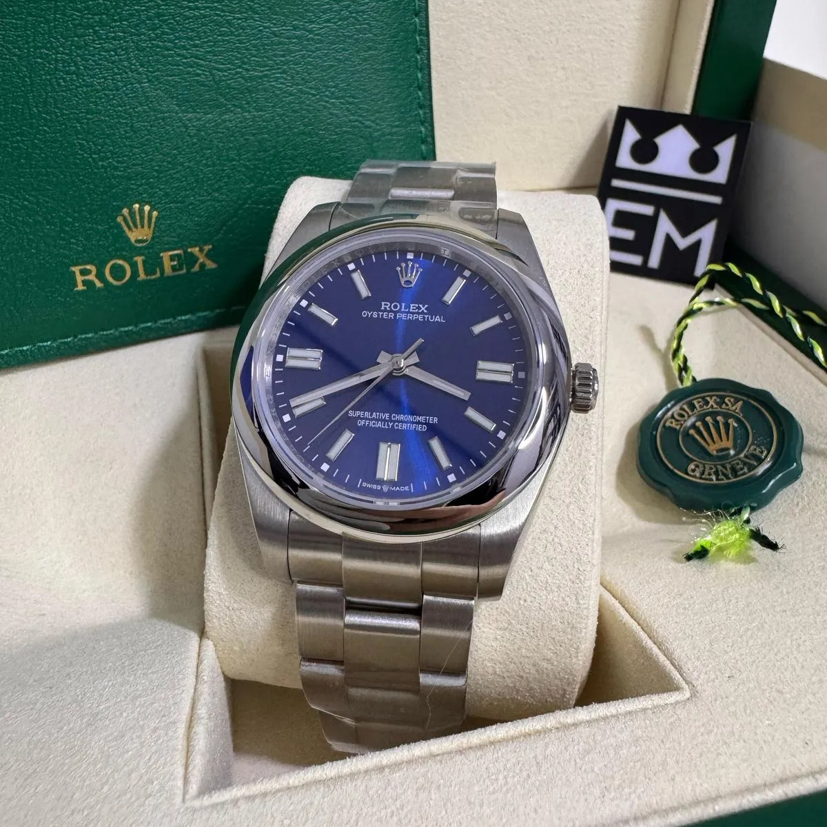 Rolex Oyster Perpetual 36 – Blaues Zifferblatt