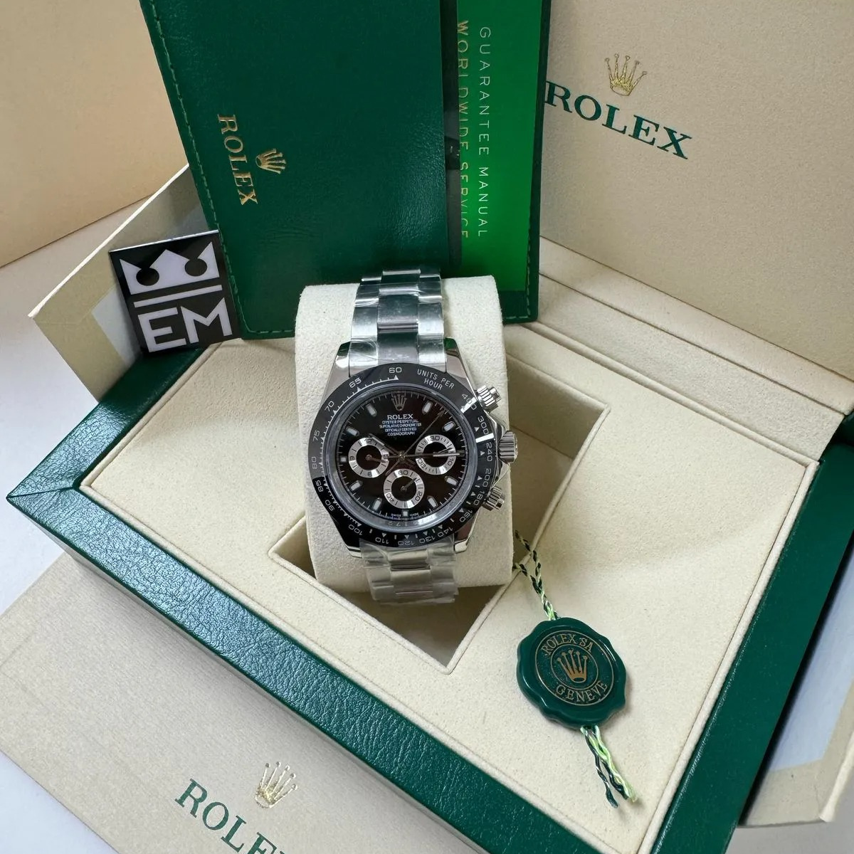 Rolex Daytona 126500 – Edelstahl 904L – Schwarzes Zifferblatt