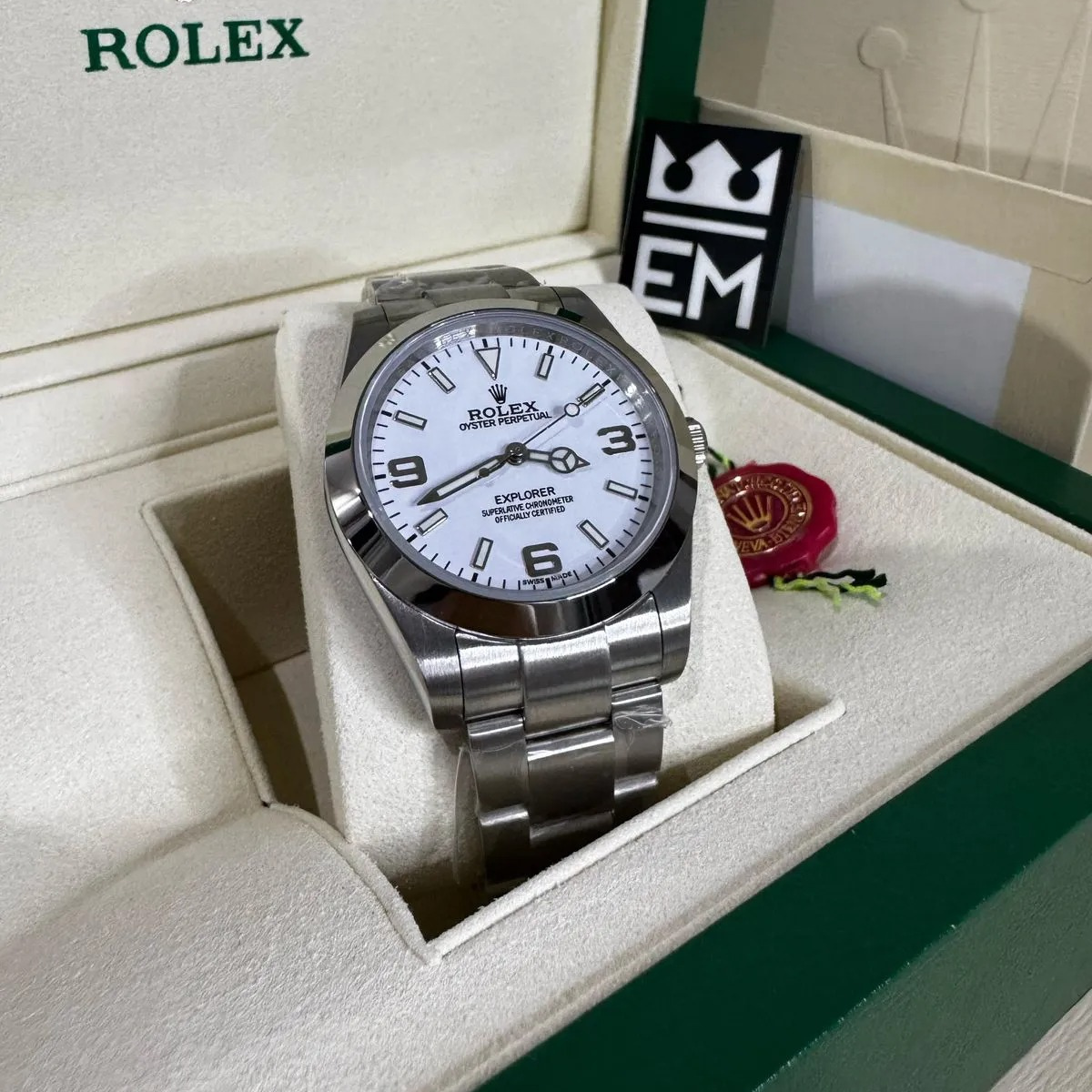 Rolex Explorer – Weißes Zifferblatt