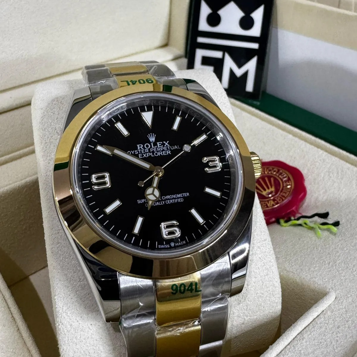 Rolex Explorer – Schwarzes Zifferblatt – Rolesor