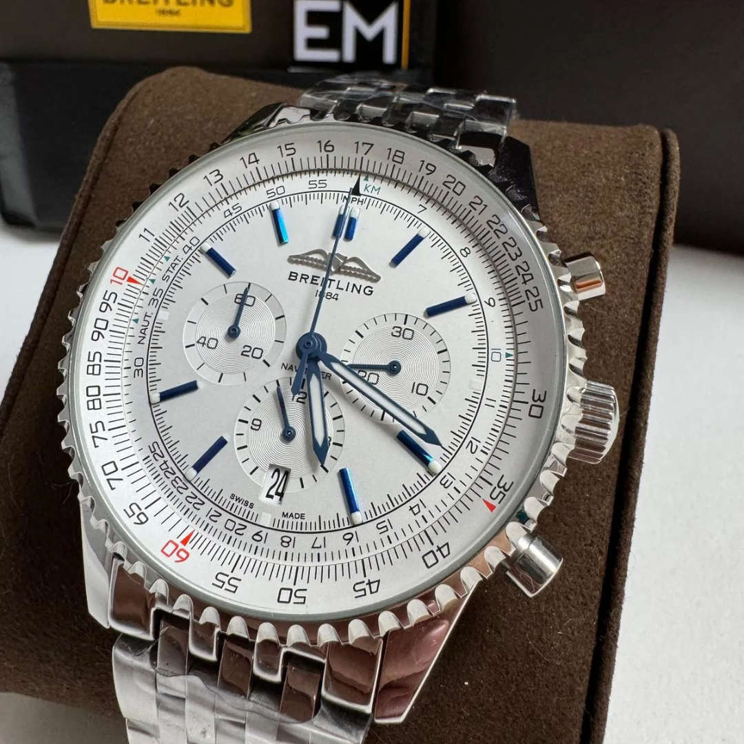 Breitling Navitimer Silber Edelstahl