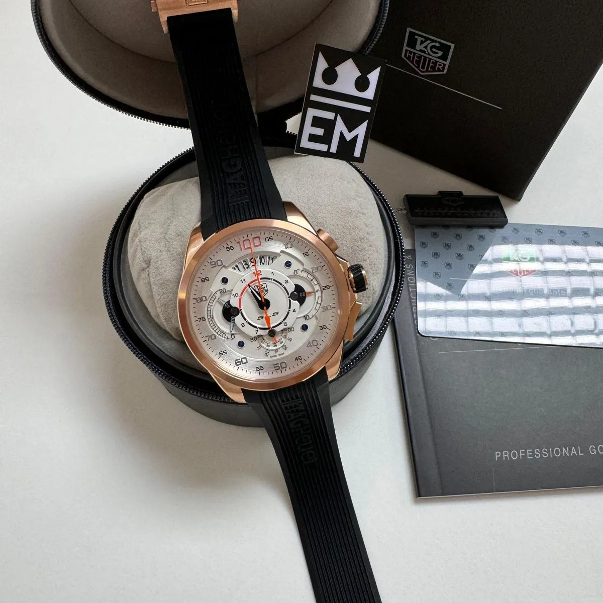 TAG Heuer Grand Carrera Mikrotimer – Roségold & Weiß