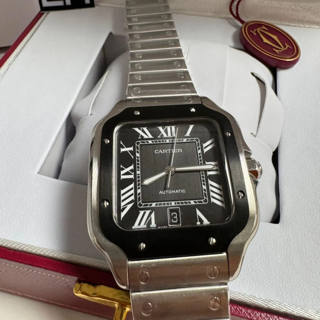 Cartier Santos Automatik Schwarz
