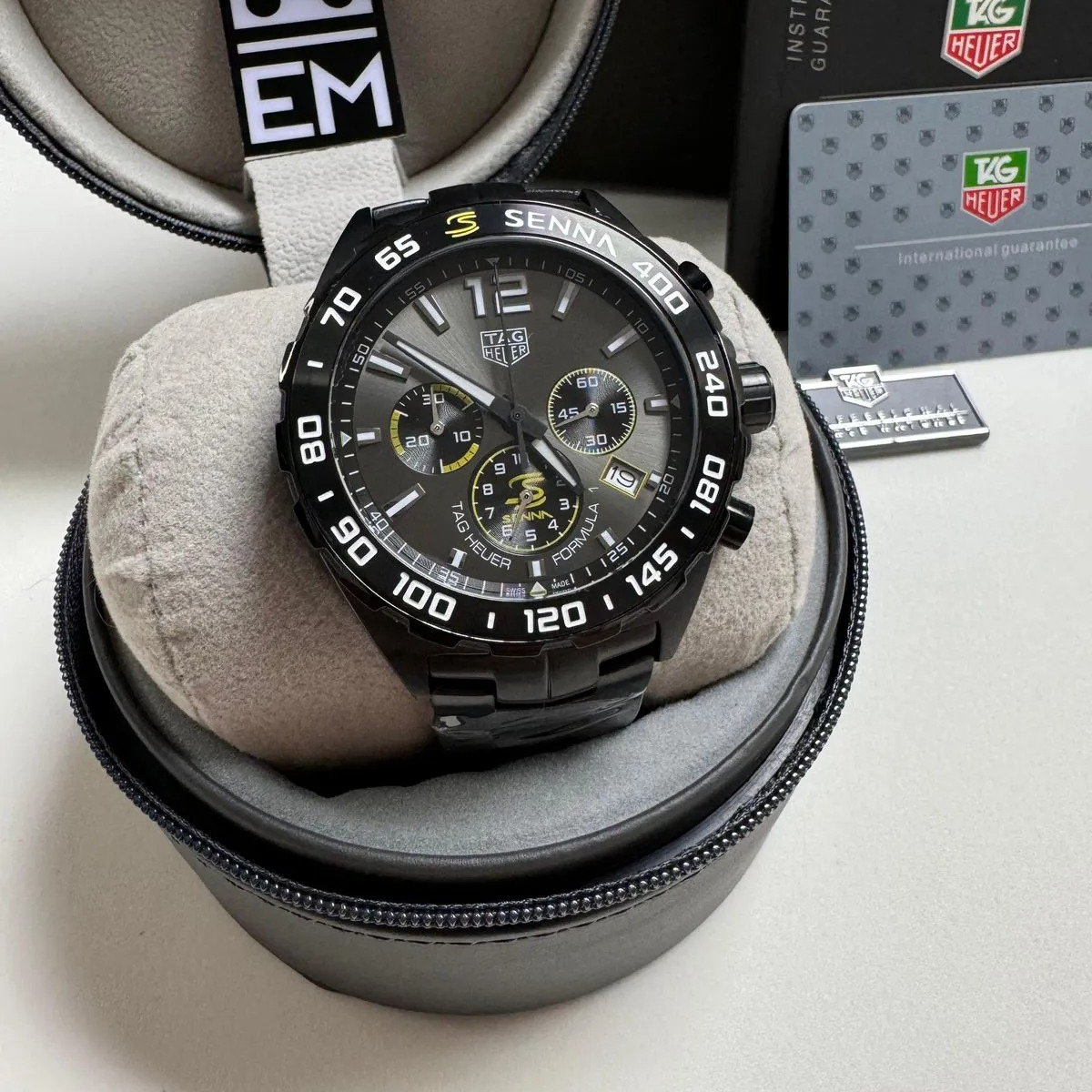 TAG Heuer Formula 1 Senna Chronograph Schwarz Grau