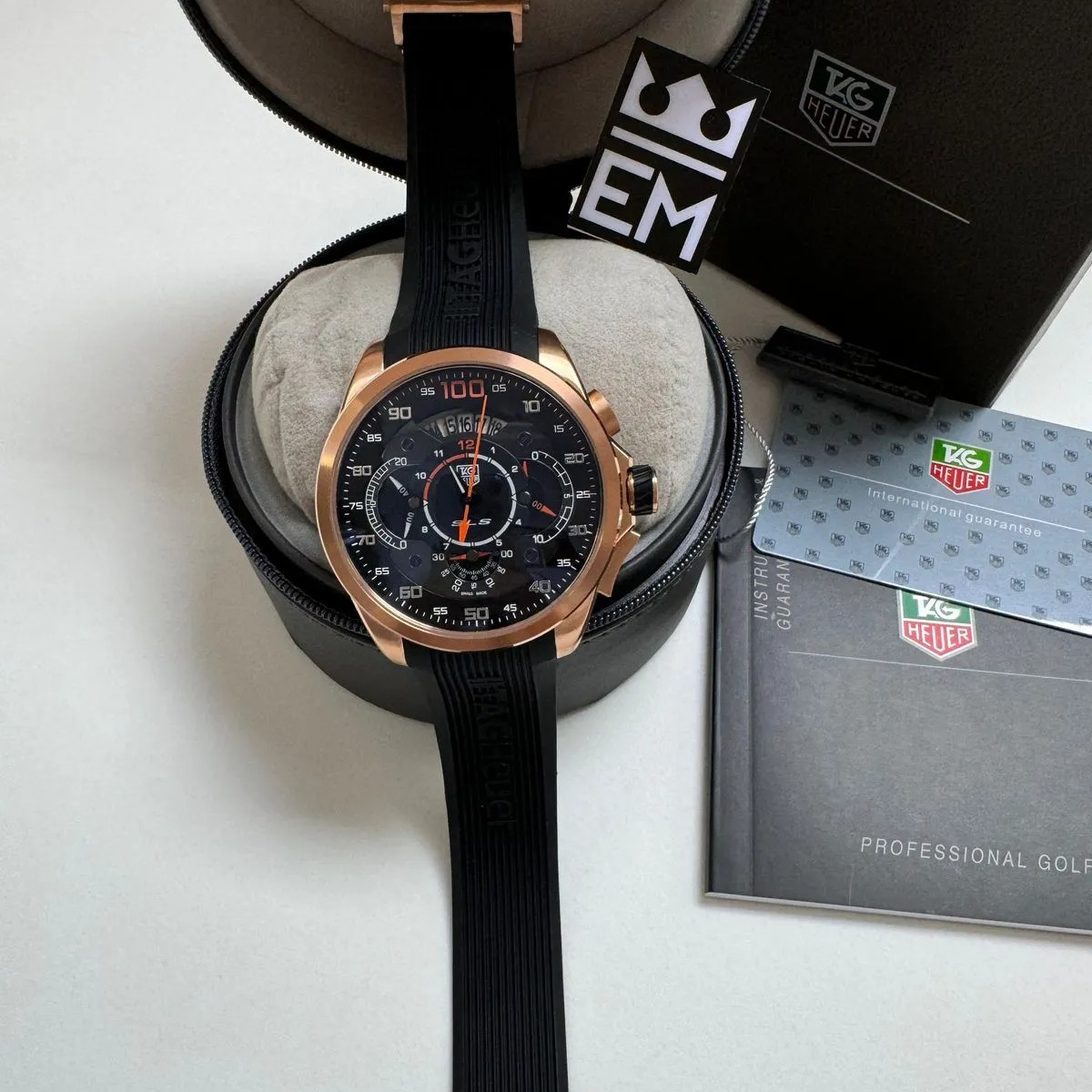 TAG Heuer Grand Carrera Mikrotimer – Roségold Schwarz