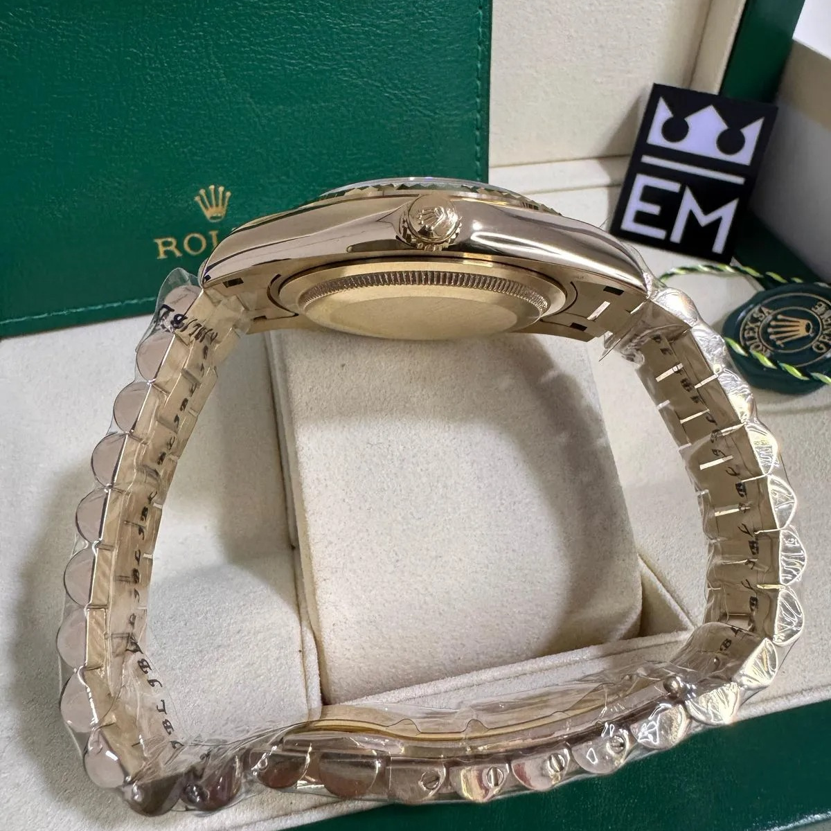 Rolex Day-Date 36 Gelbgold – Grünes Zifferblatt