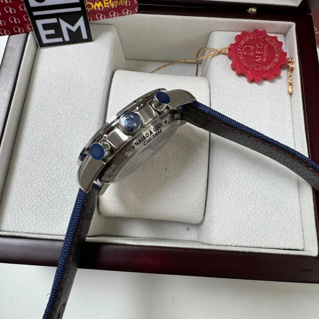 Omega Speedmaster Blue Edition – Weiß/Blau | Chronograph 42mm