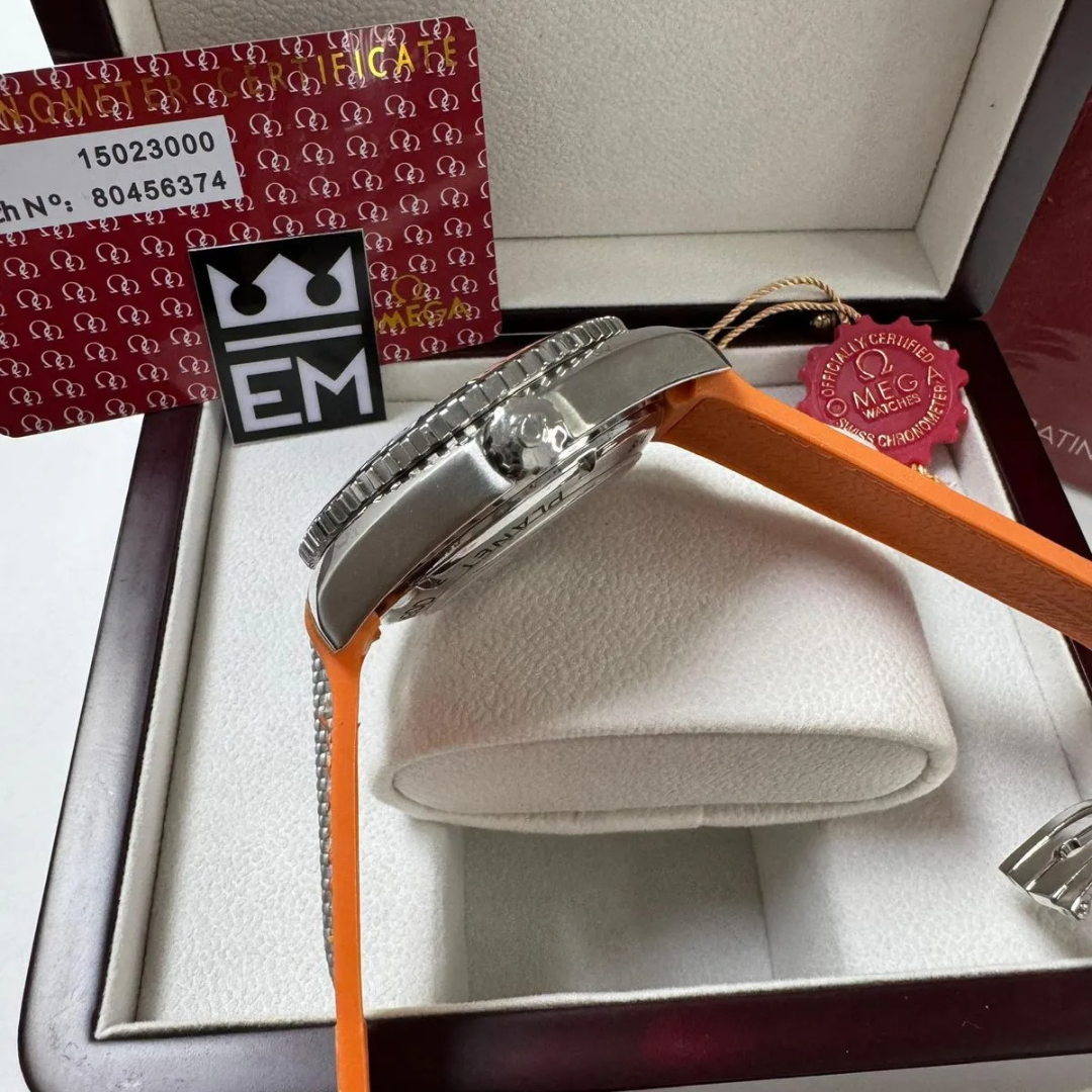 Omega Seamaster Planet Ocean „Co-Axial Chronometer“ – Grau/Orange | Professional Diver 600M