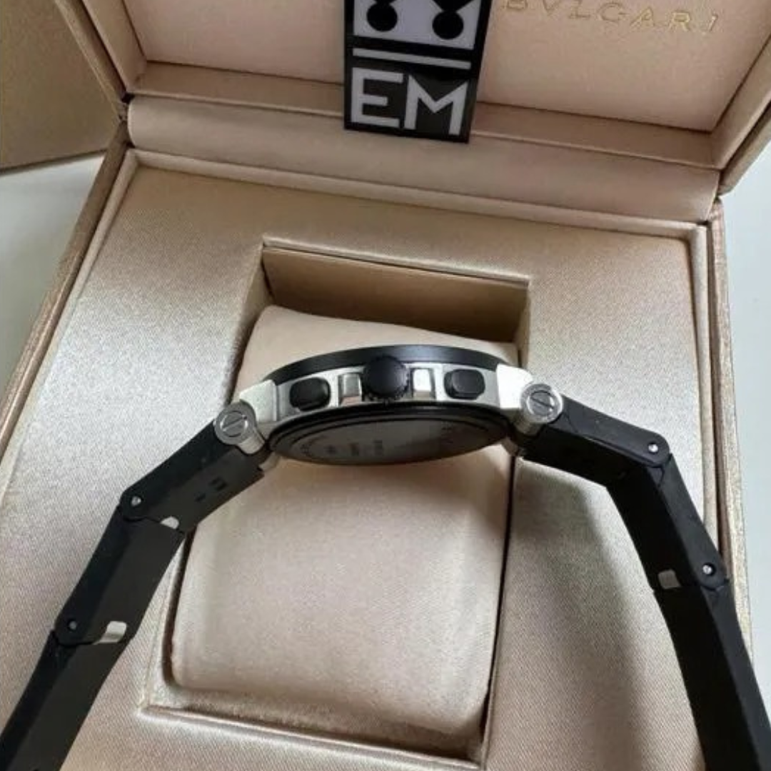 Bvlgari Aluminium Chronograph Schwarz-Weiß