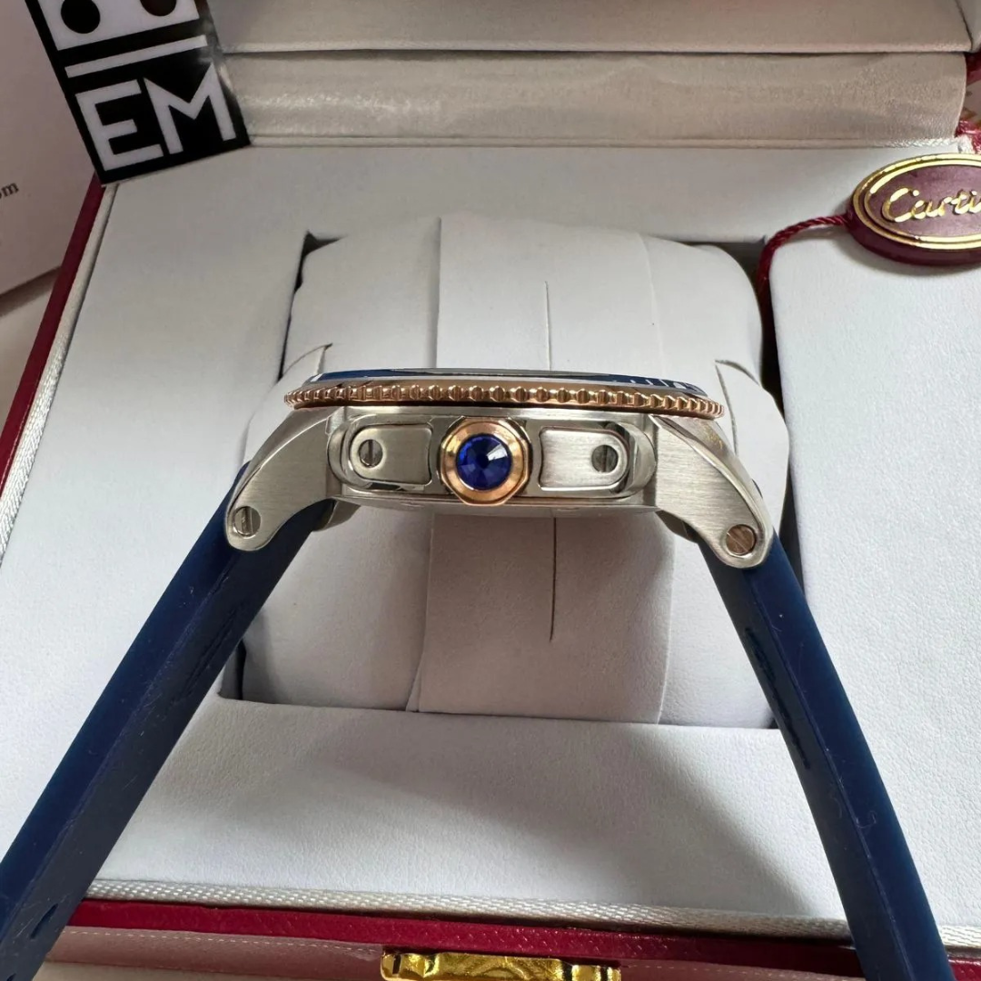 Cartier Calibre de Cartier Blau Gold – Automatik