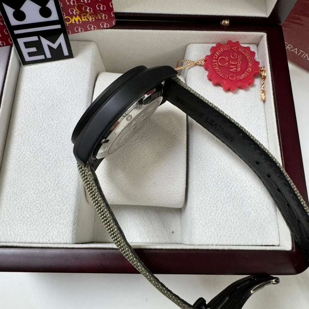 Omega Speedmaster Dark Edition – Schwarz/Khaki | Chronograph