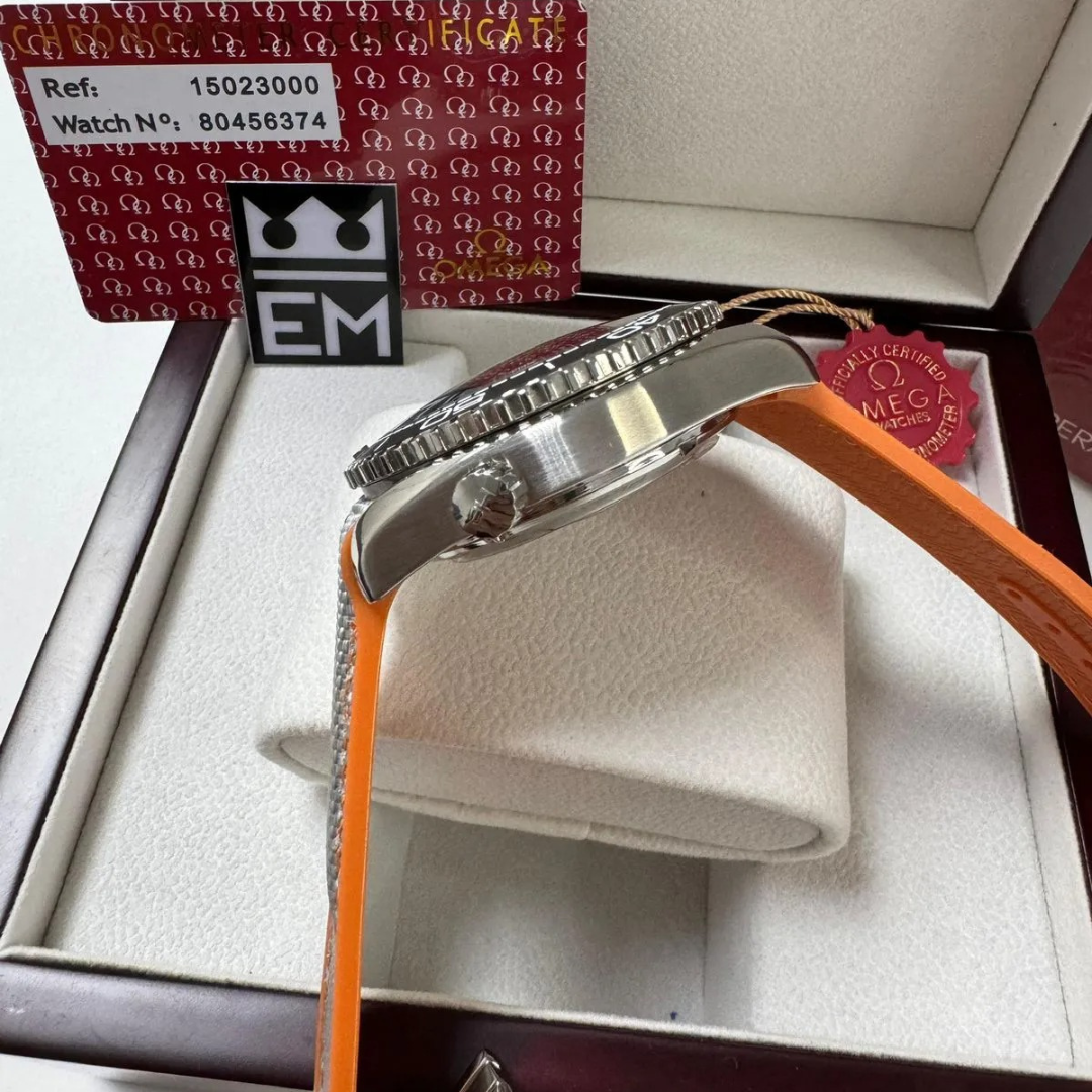 Omega Seamaster Planet Ocean Chronograph – Grau/Orange | Co-Axial Master Chronometer 600M