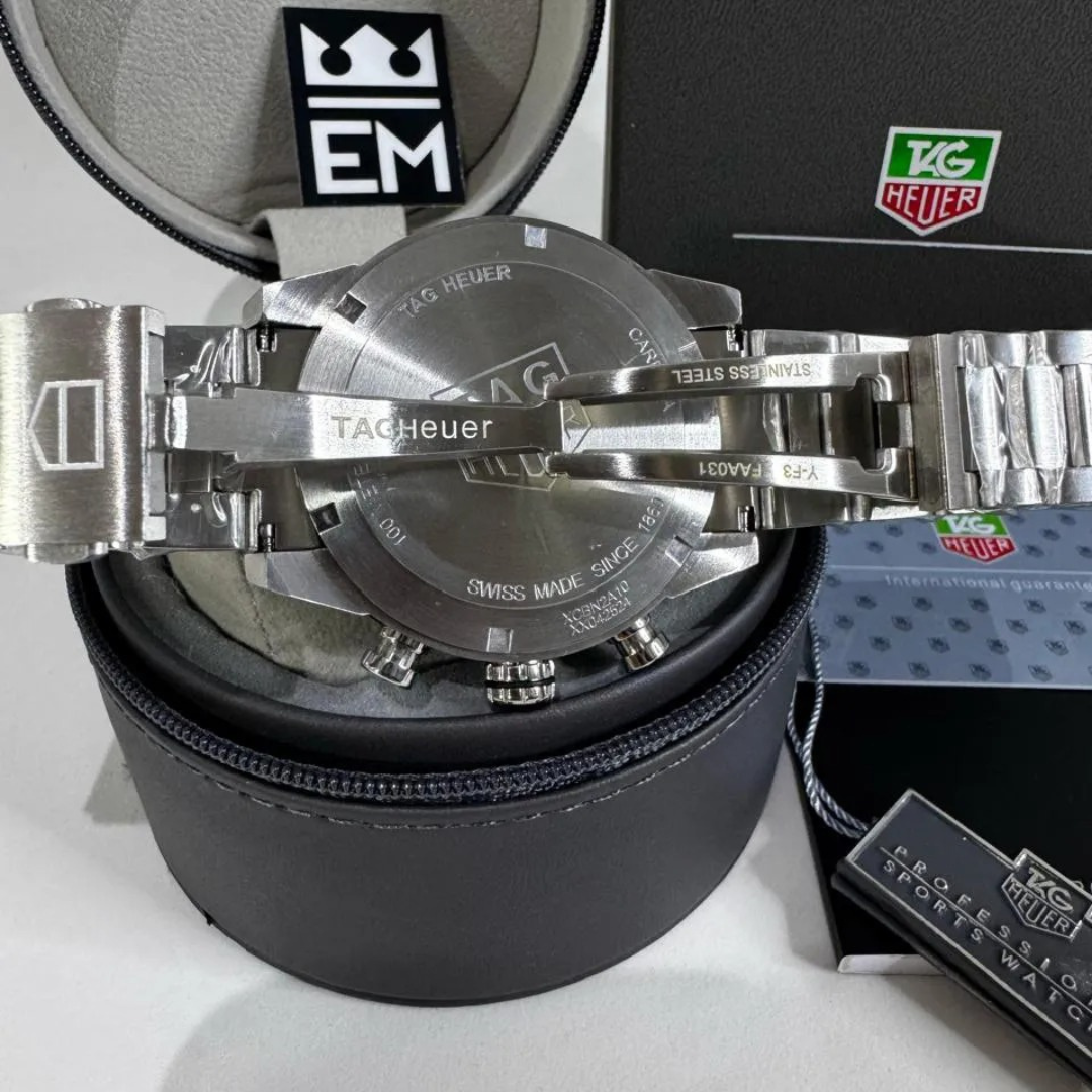 TAG Heuer Carrera Chronograph – Smaragdgrün | Edelstahlarmband