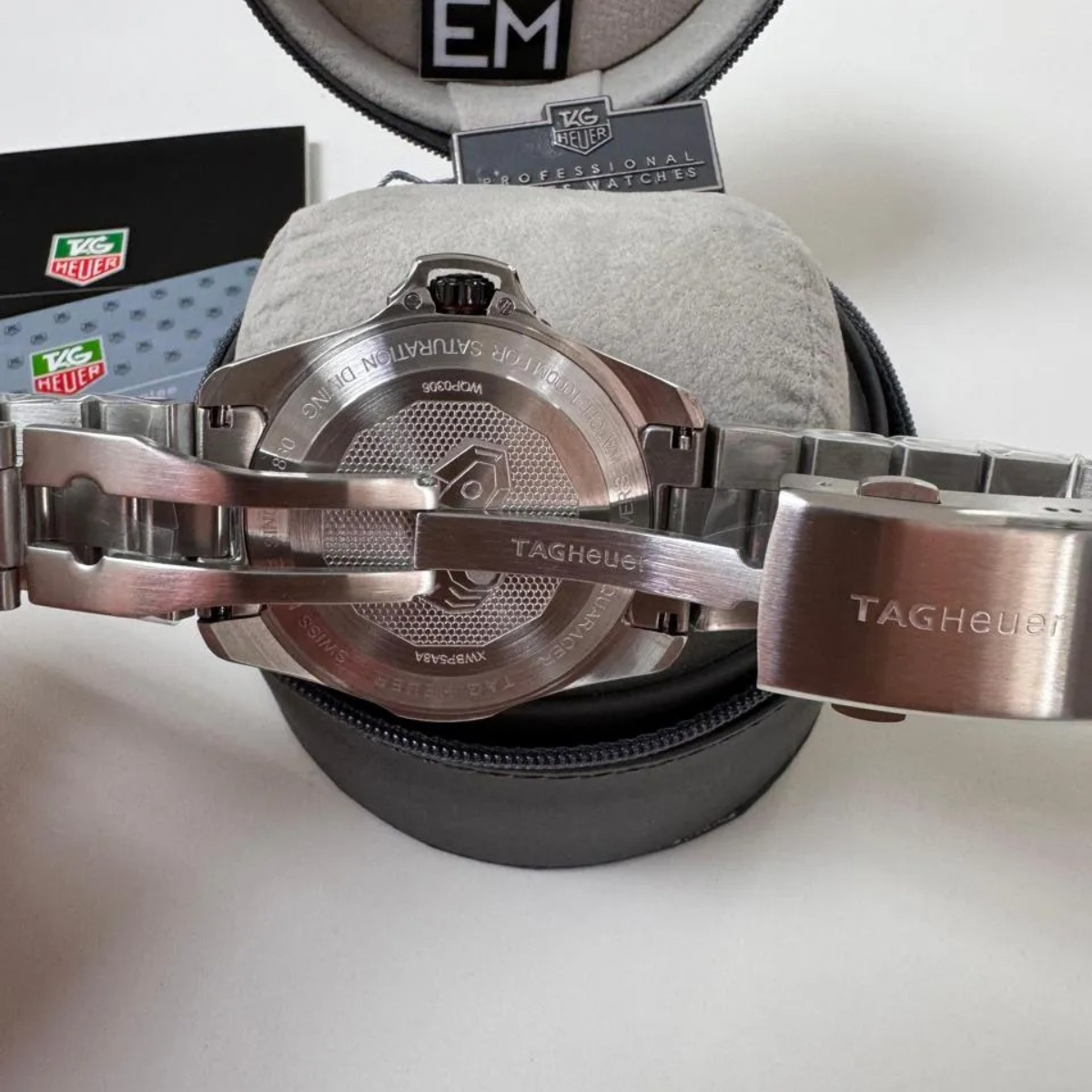 Tag Heuer Aquaracer – 43 mm – Schwarzes Zifferblatt – Stahlarmband