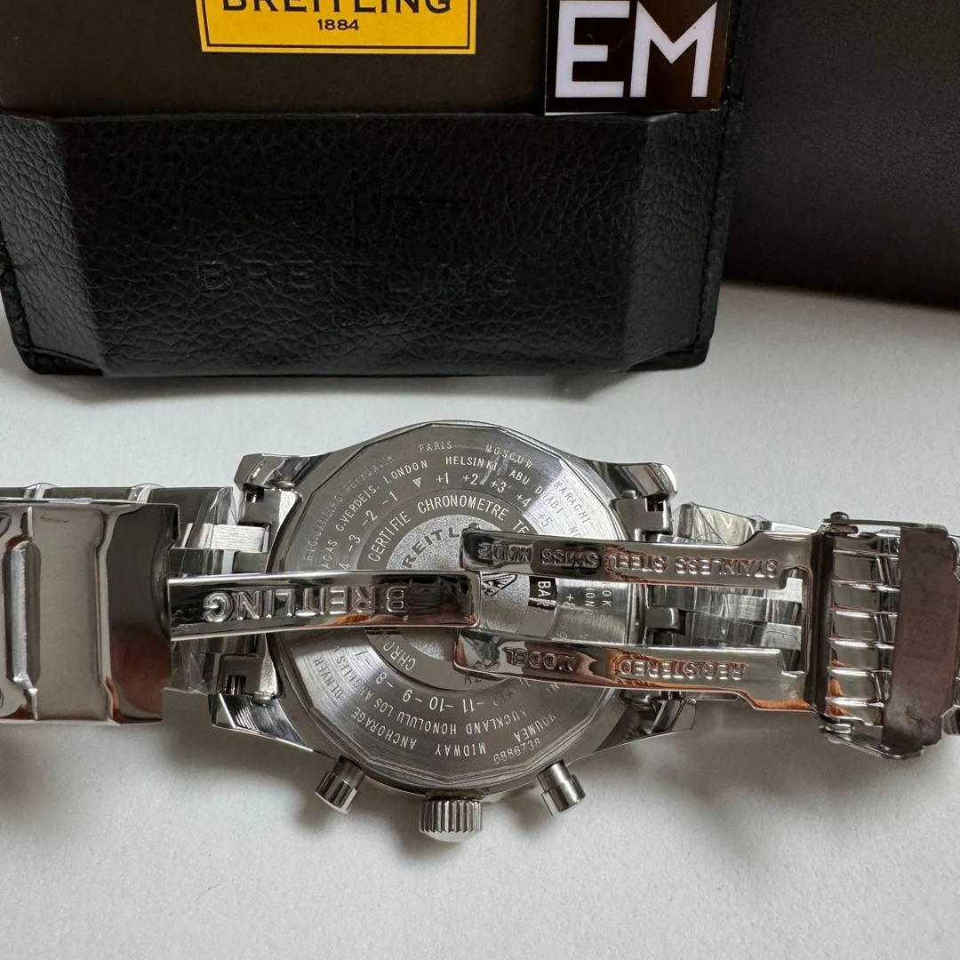 Breitling Navitimer Silber Edelstahl