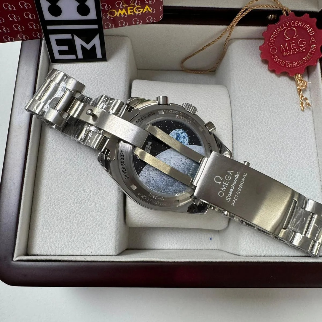 Omega Speedmaster „Apollo 11 Anniversary Edition“ – Weißes Zifferblatt | Edelstahlarmband