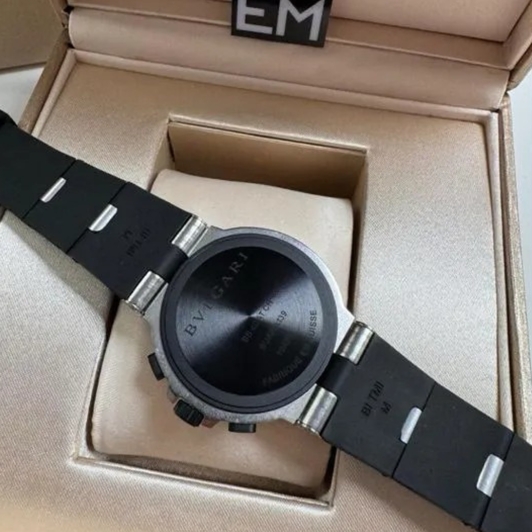 Bvlgari Aluminium Chronograph Schwarz-Weiß