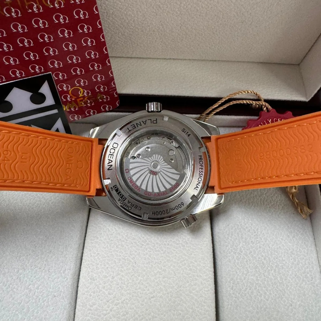 Omega Seamaster Planet Ocean „Co-Axial Chronometer“ – Grau/Orange | Professional Diver 600M