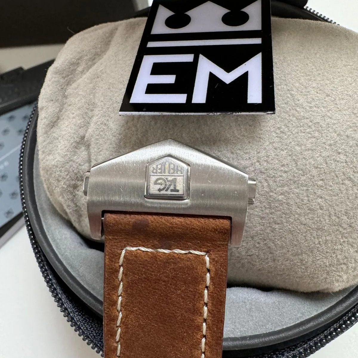 TAG Heuer Carrera Chronograph Klassisch Weiß Lederband