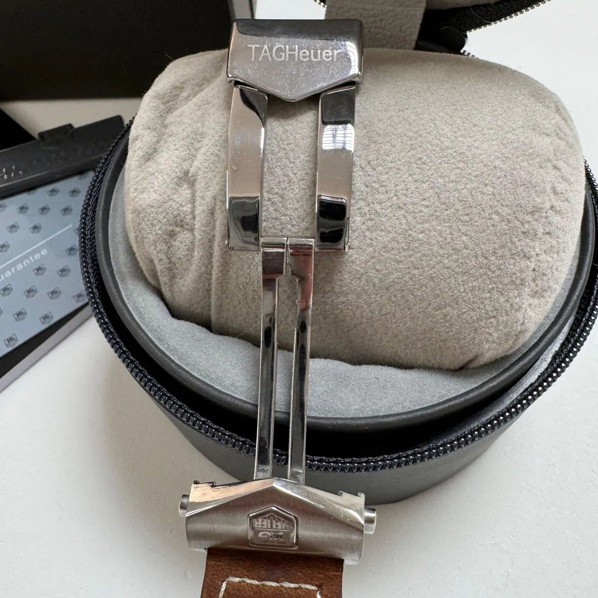 TAG Heuer Carrera Chronograph Klassisch Weiß Lederband