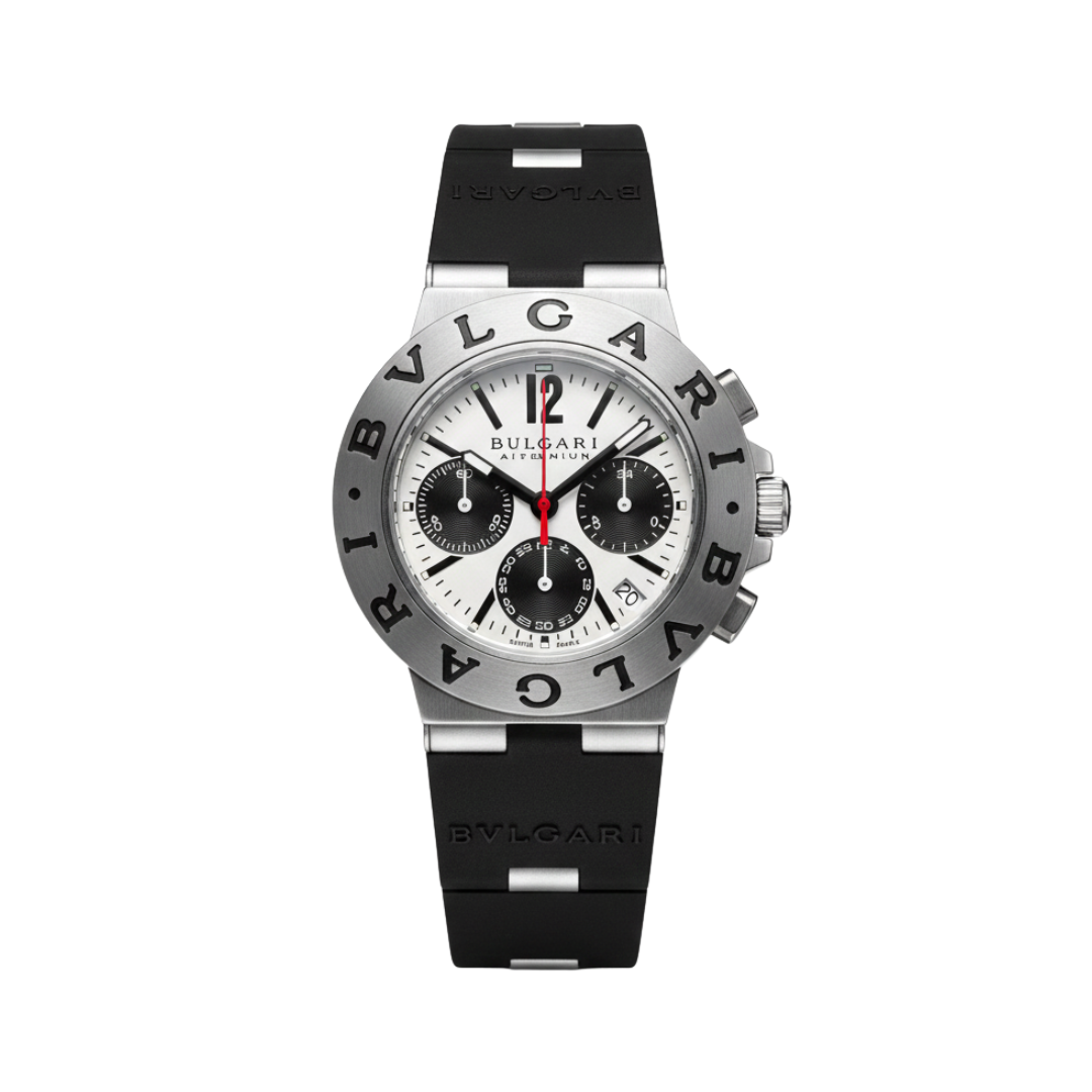 Bvlgari Aluminium Chronograph Schwarz/Weiß – Automatik