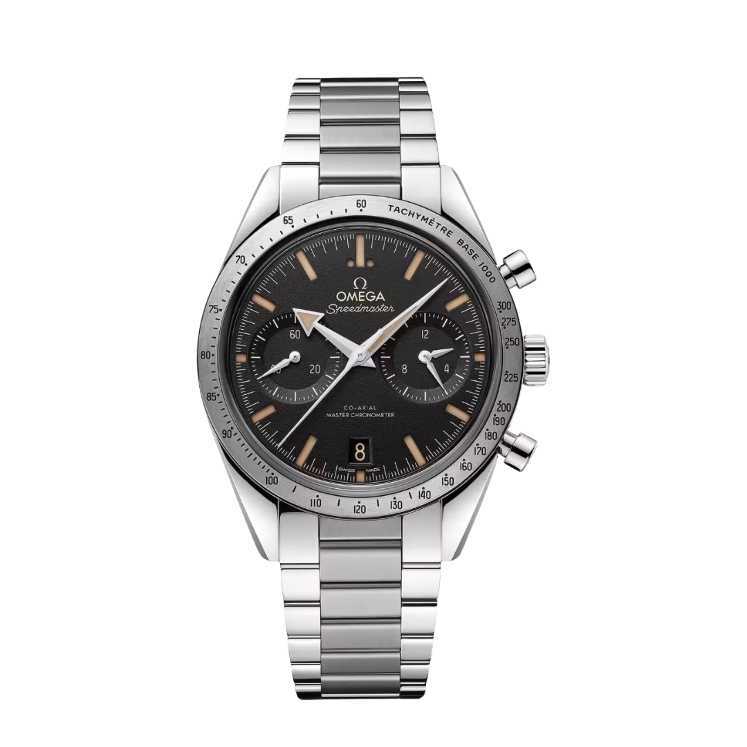 Omega Speedmaster Dunkler Vintage-Stahl