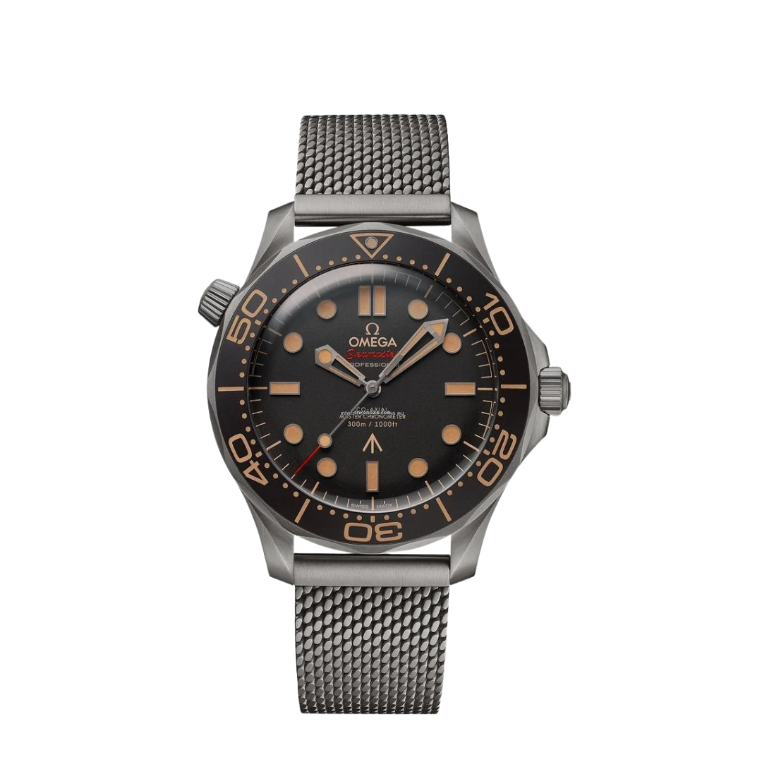 Omega Seamaster 300M Diver „007 Edition“ – Schwarz / Meshband Edelstahl