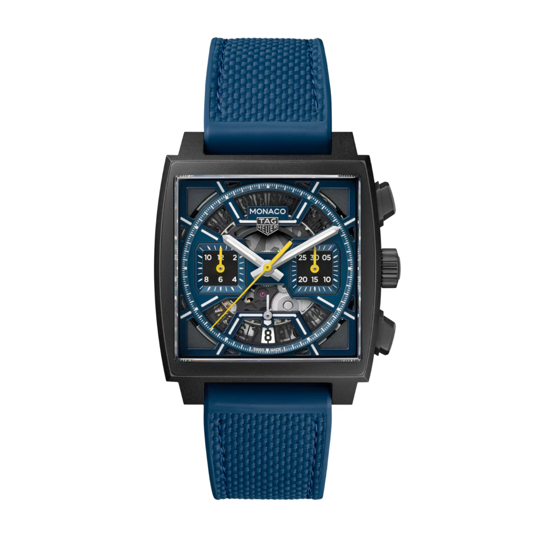 TAG Heuer Monaco Skeleton Automatik Chronograph Blau