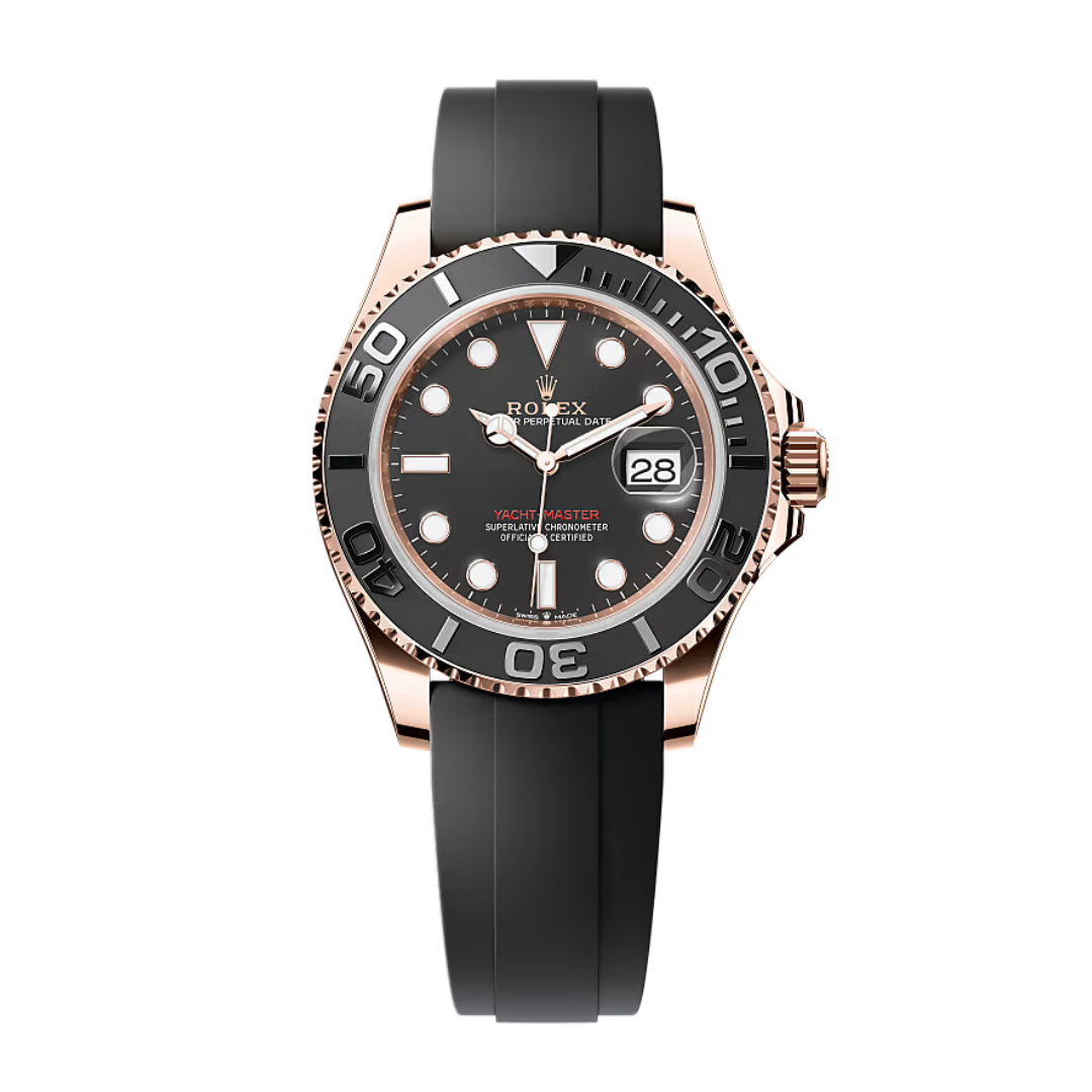 Rolex Yacht-Master 40 – Schwarzes Zifferblatt – Oysterflex