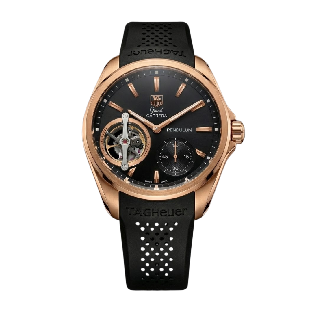 TAG Heuer Carrera Pendulum Roségold – Schwarzes Zifferblatt