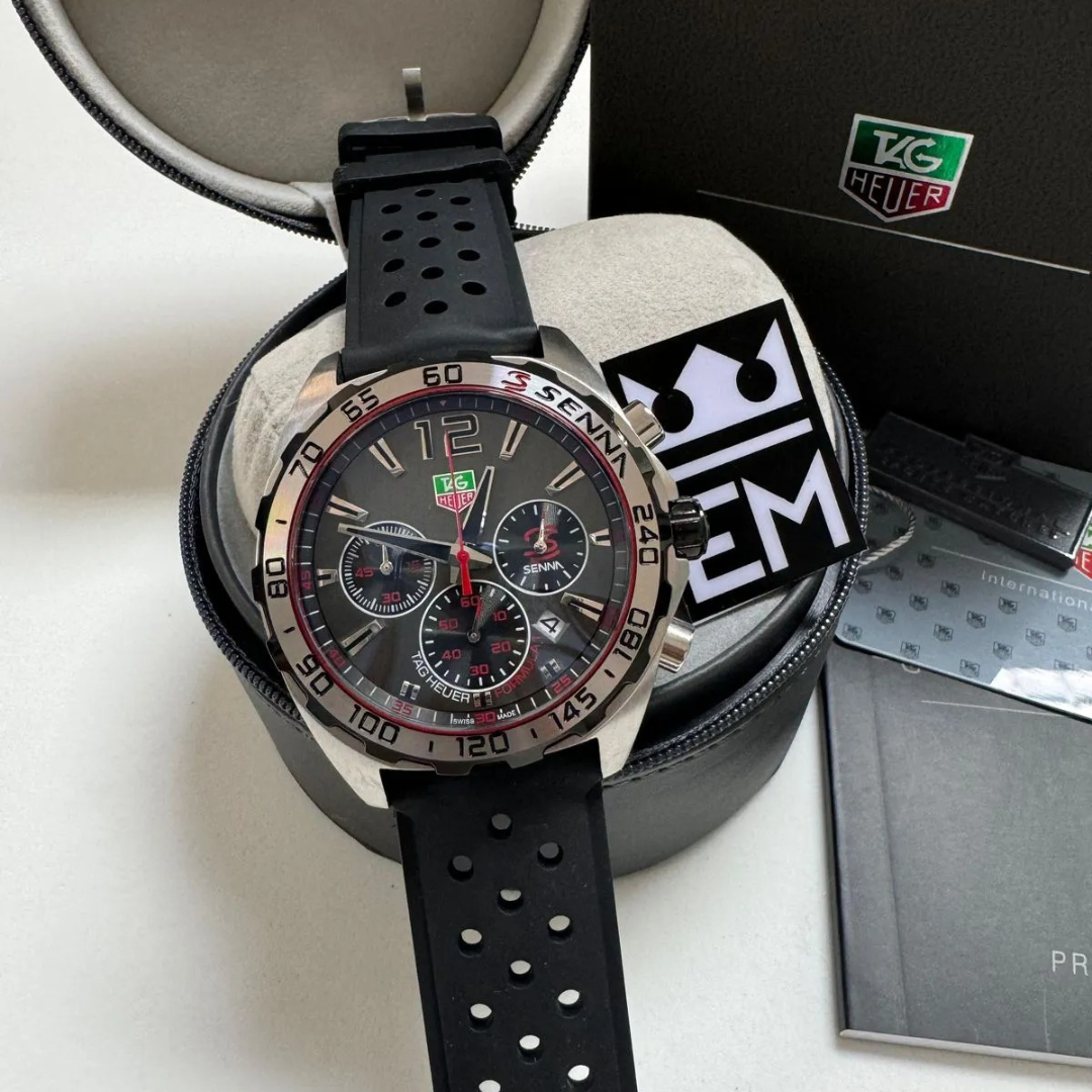TAG Heuer Formula 1 Senna Edition – Schwarz/Rot | Sportarmband