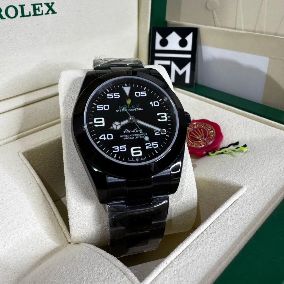 Rolex Air-King – Schwarzes Zifferblatt – Black Coated