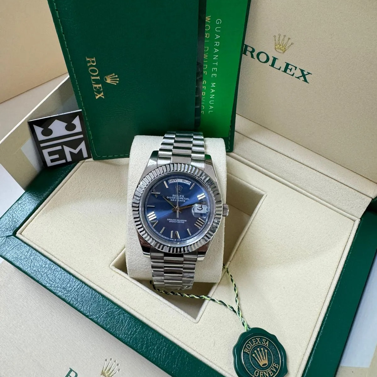 Rolex Day-Date 40 – Blaues Zifferblatt