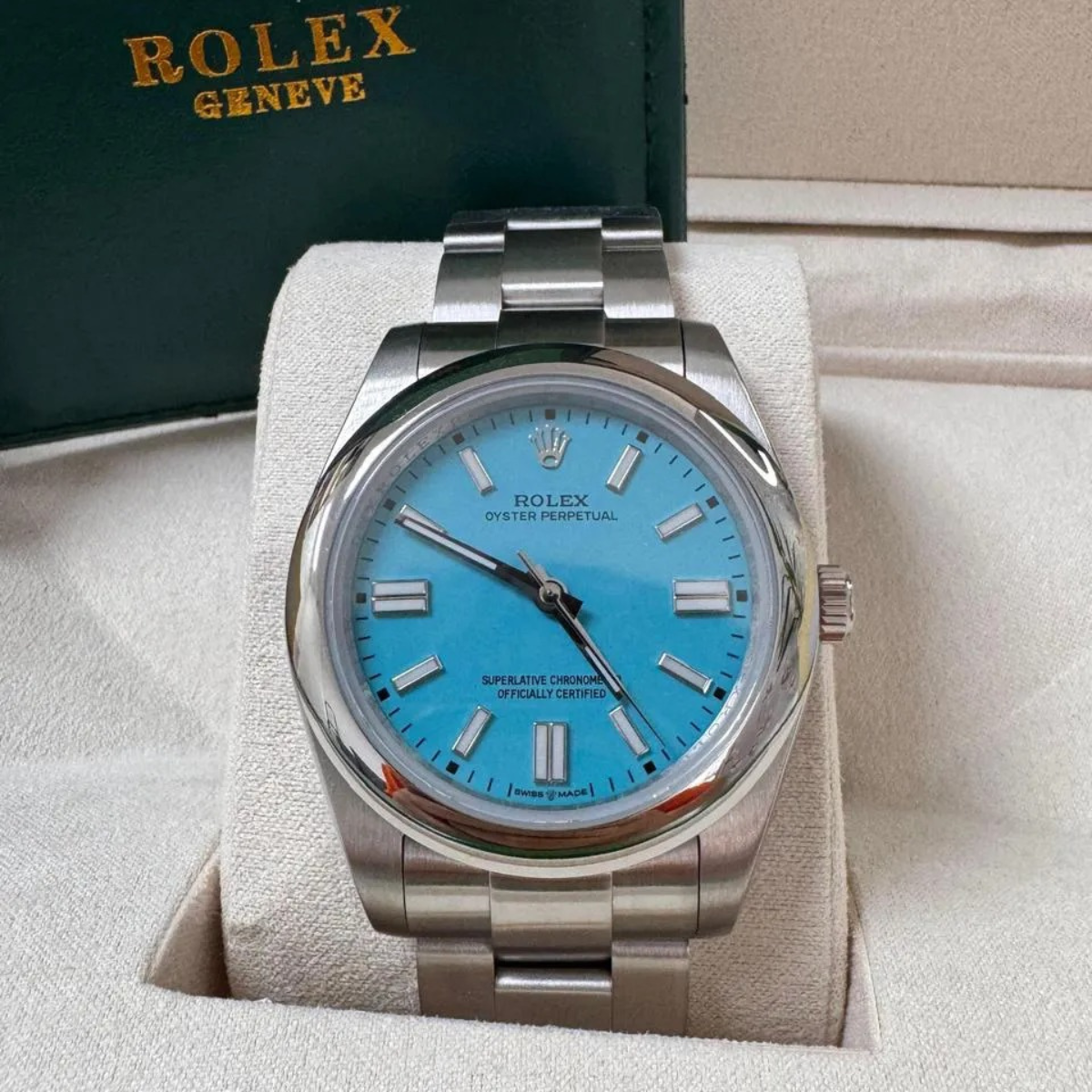 Rolex Oyster Perpetual 36 – Tiffany-Blaues Zifferblatt