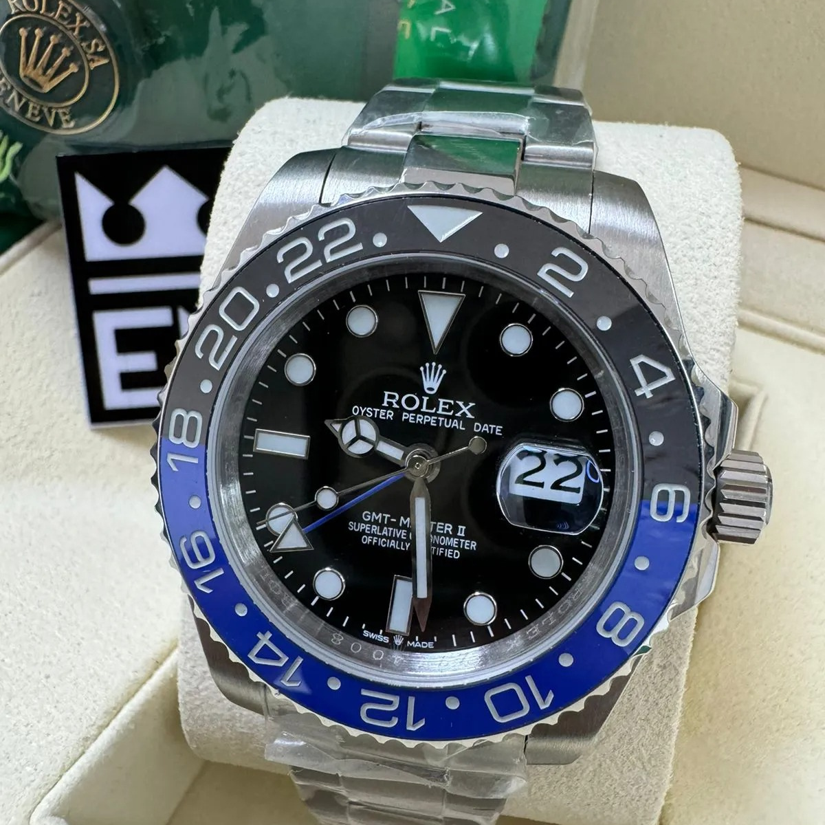 Rolex GMT-Master II 116710 BLNR – Schwarz/Blaue Keramik – 904L Edelstahl