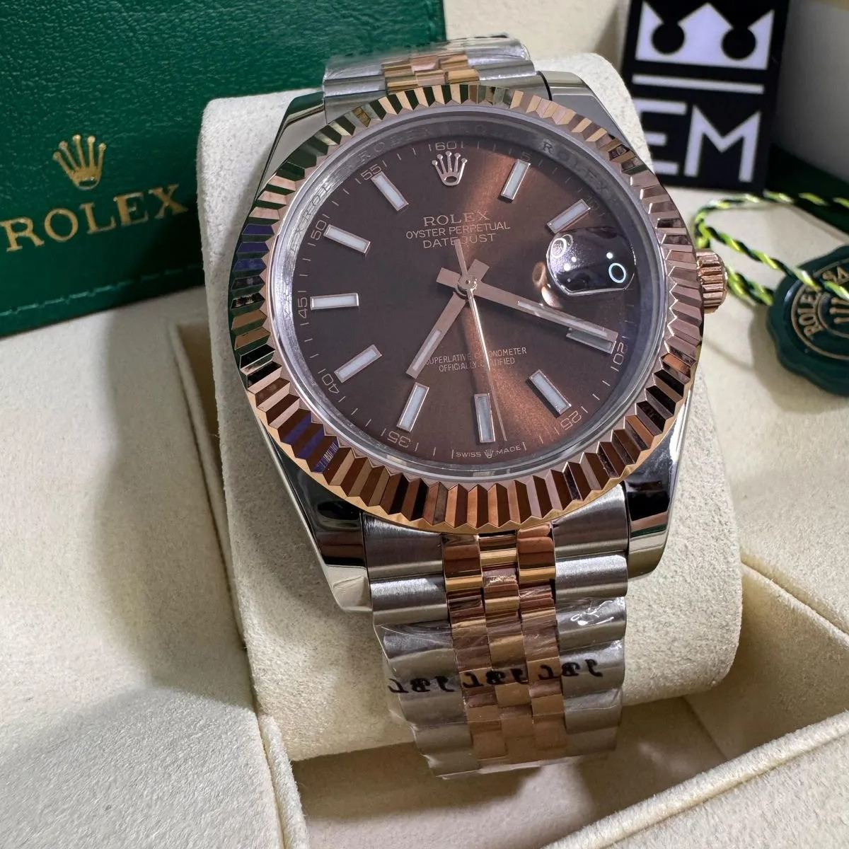 Rolex Datejust 41 – Braunes Zifferblatt