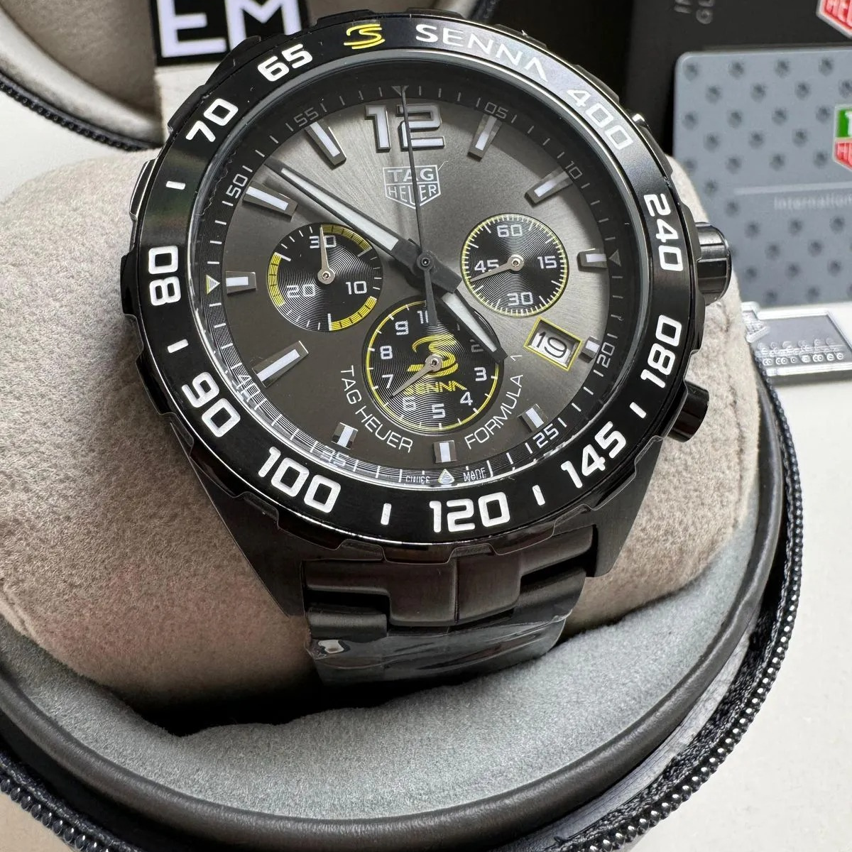 TAG Heuer Formula 1 Senna Chronograph Schwarz Grau