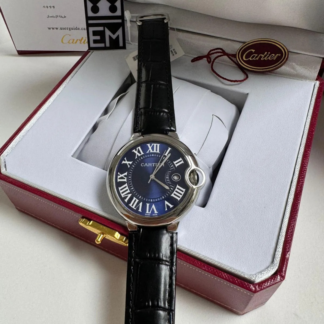 Cartier Ballon Bleu Blau Automatik