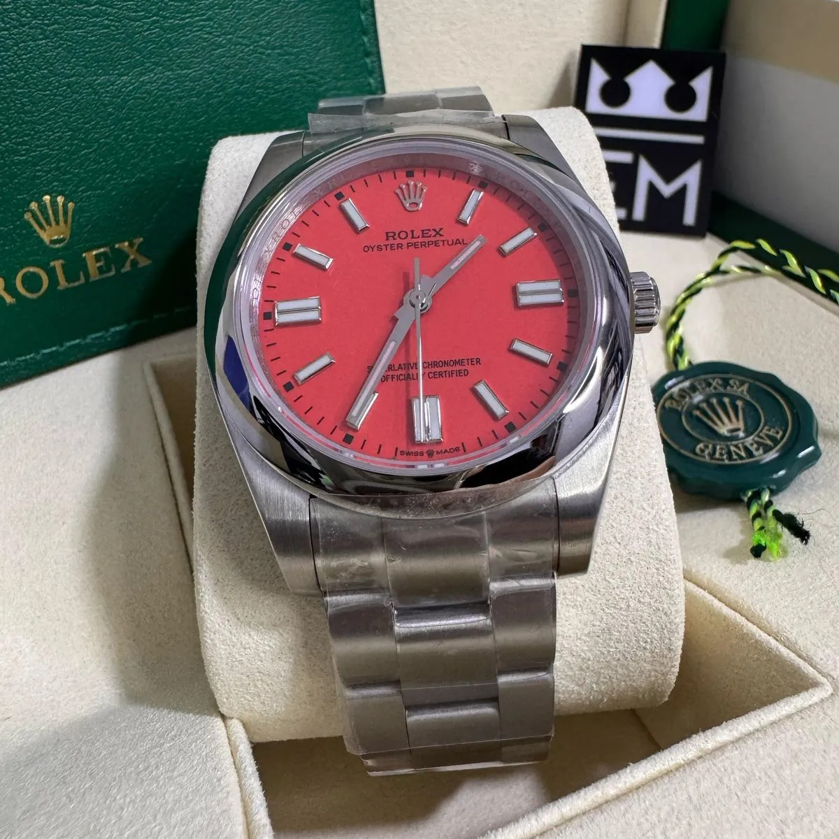 Rolex Oyster Perpetual 36 – Rotes Zifferblatt